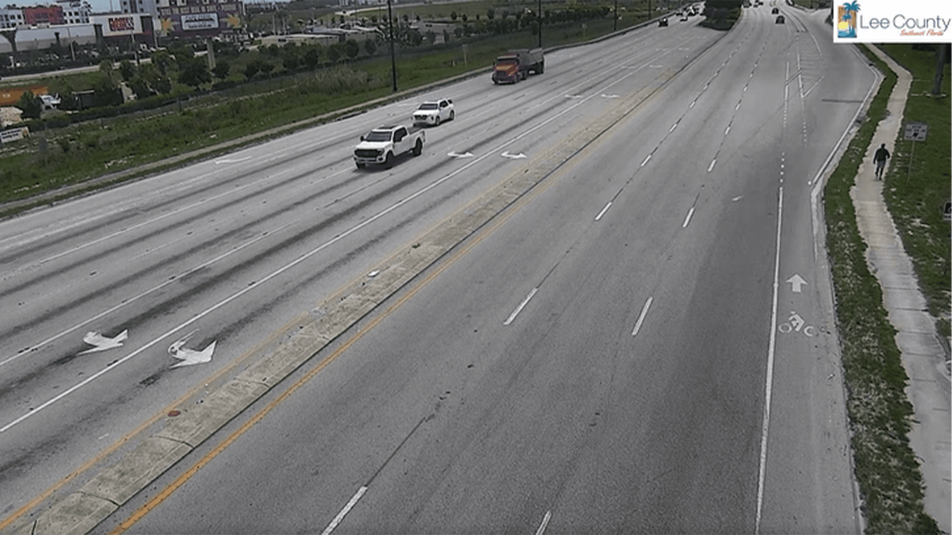 Traffic camera footage shows Lee County man walking on Alico Road before disappearance