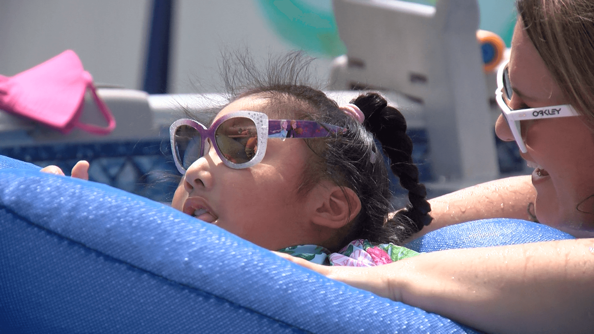 A 4-year-old's wish comes true right in her own back yard