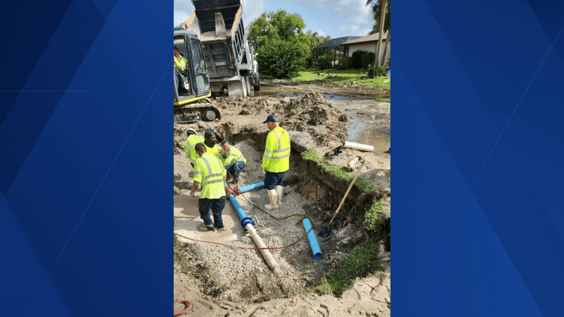 Crews repair water main break in Charlotte County
