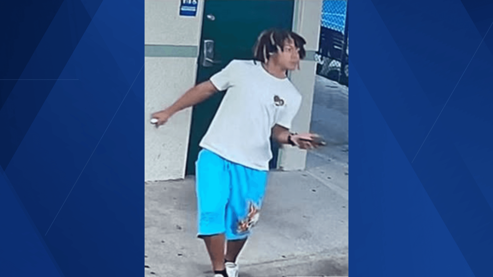 Crime Stoppers search for suspect accused of graffitiing Veterans Park Recreational Center