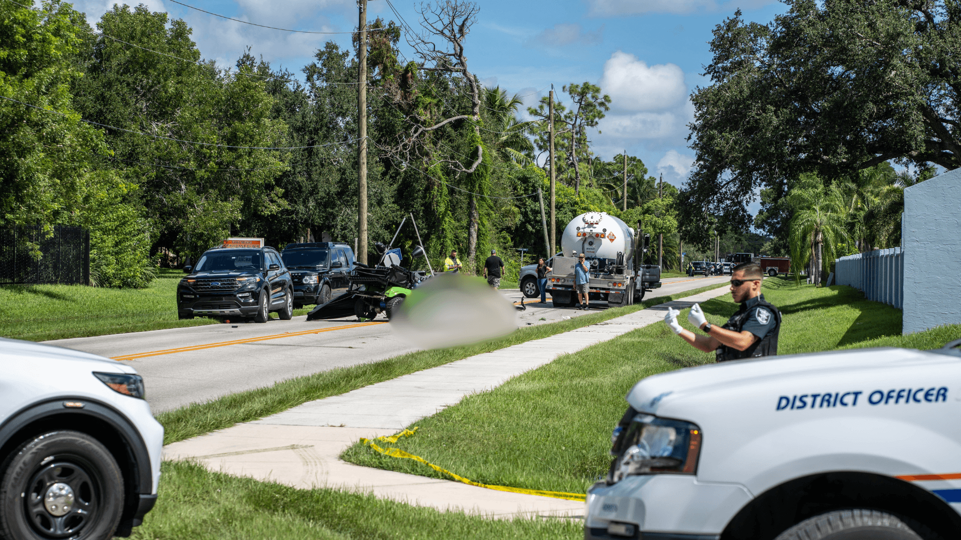 At least 1 dead after tanker truck collides with golf cart in Fort Myers