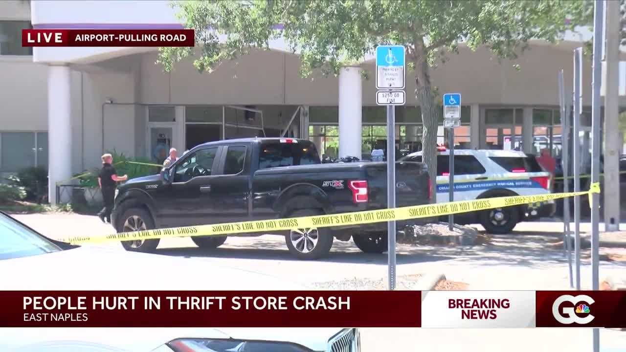 At least 5 injured after vehicle crashes into St. Matthew’s House thrift store in East Naples