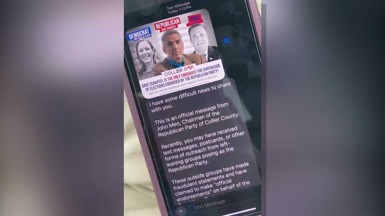 Collier County voters receive election text messages with false information