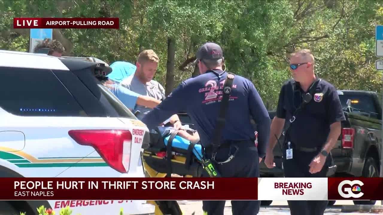 At least 5 injured after car crashes into St. Matthew’s House thrift store in East Naples