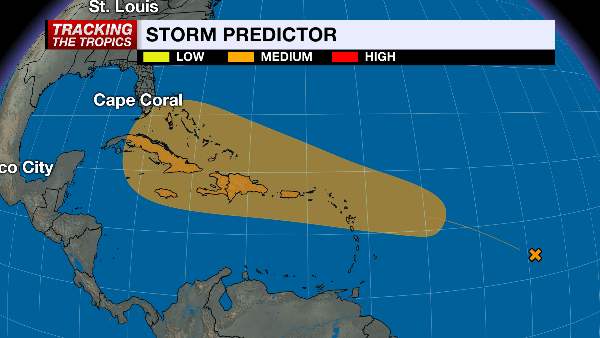 Tracking the Tropics: Area in the Atlantic increases in odds of developing