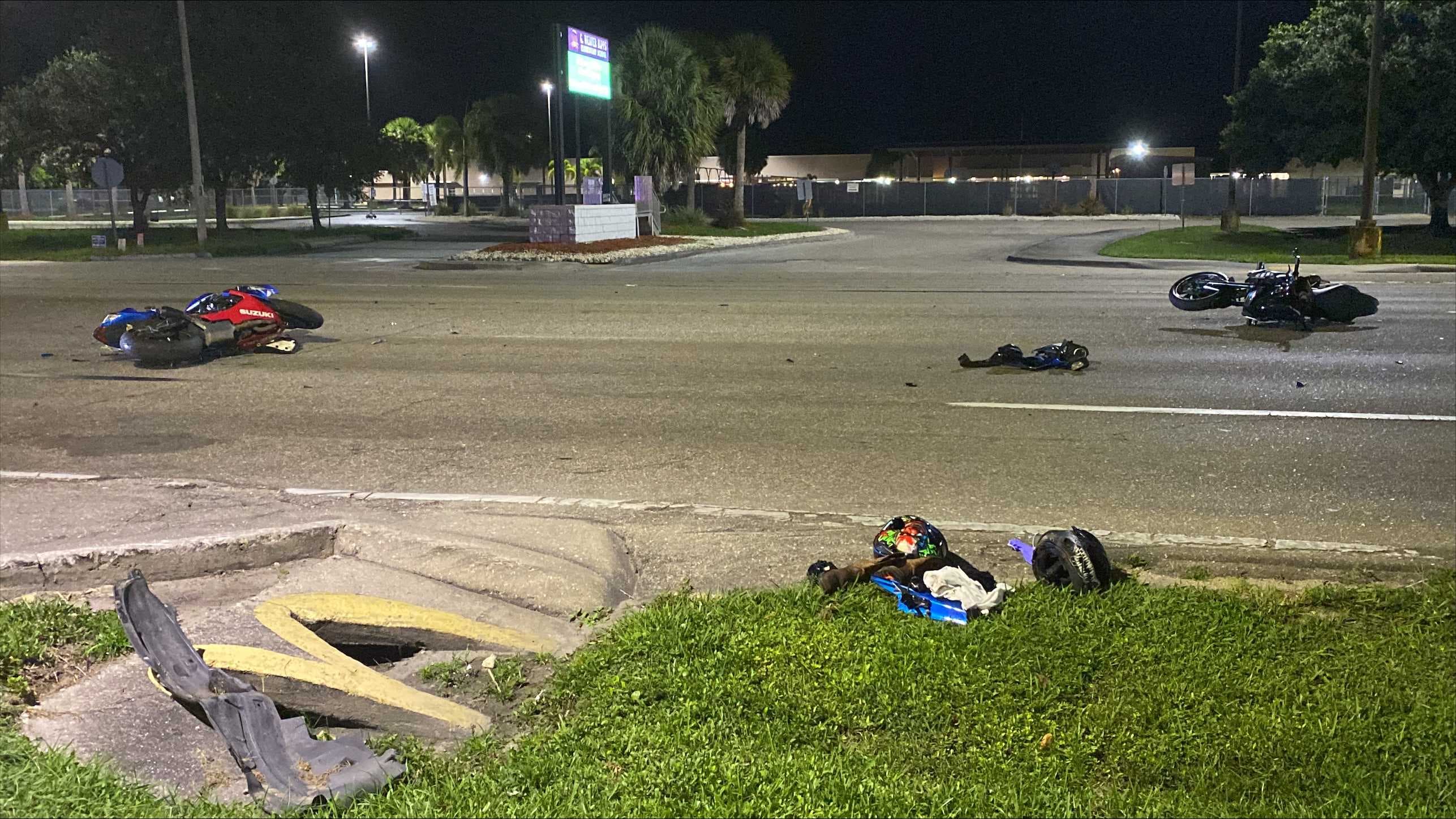 3 injured after crash involving 2 motorcycles and car in Lehigh Acres