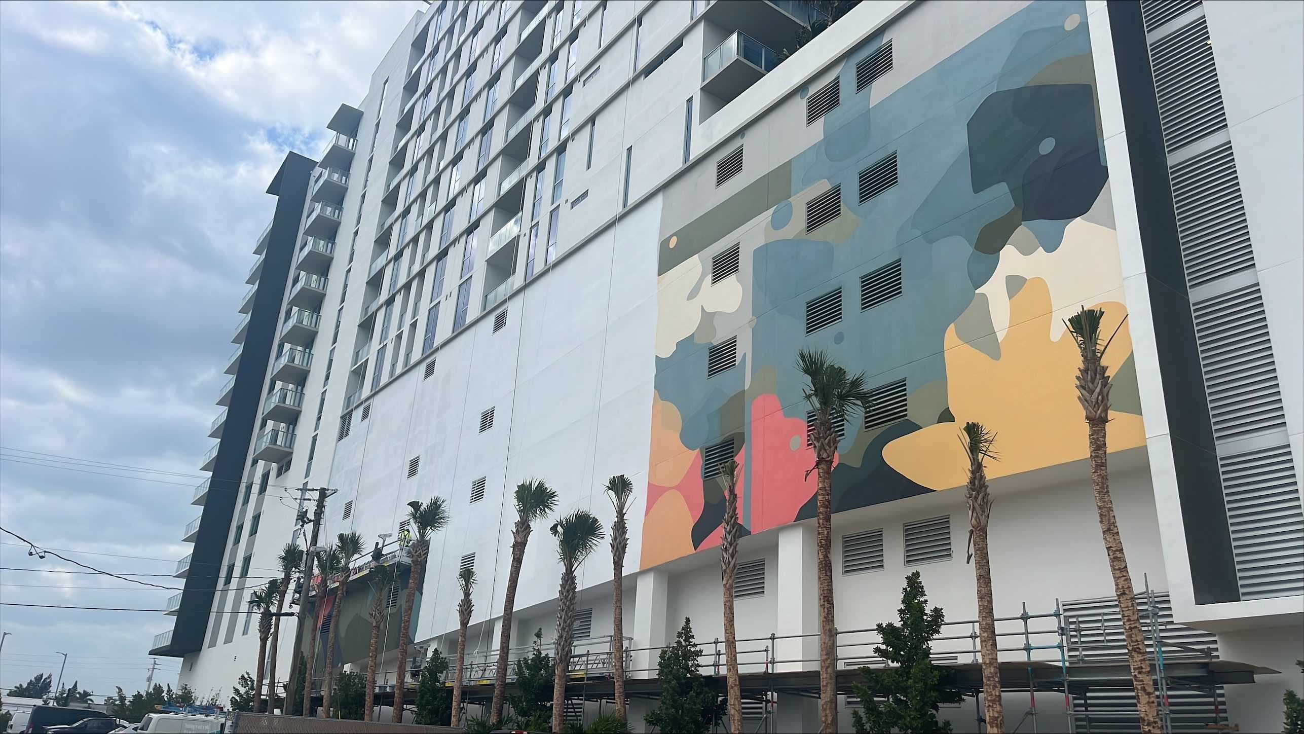 Controversial mural on Naples' Ascent Luxury Apartments officially coming down