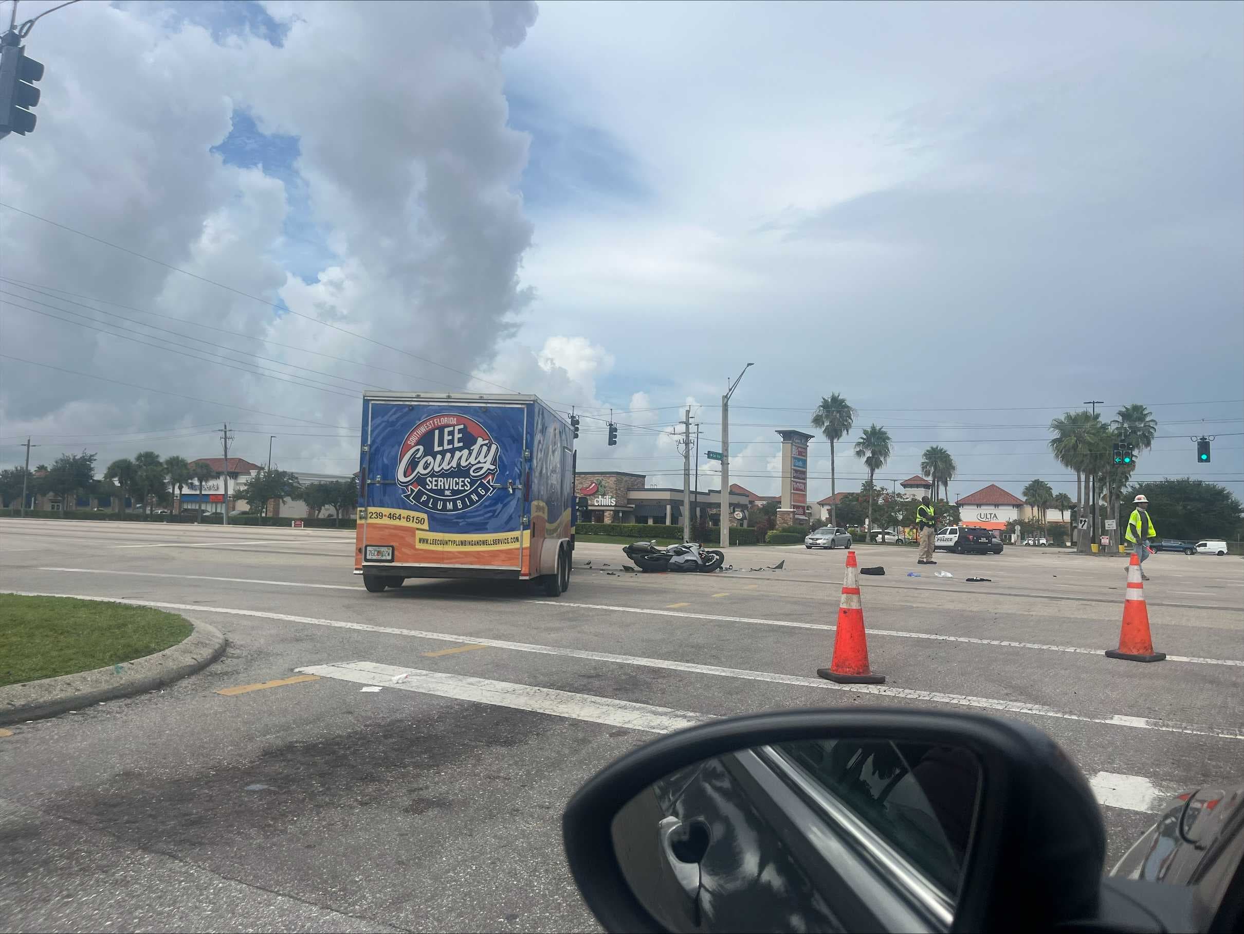 Driver in critical condition after crash on Six Mile Cypress Parkway in Fort Myers