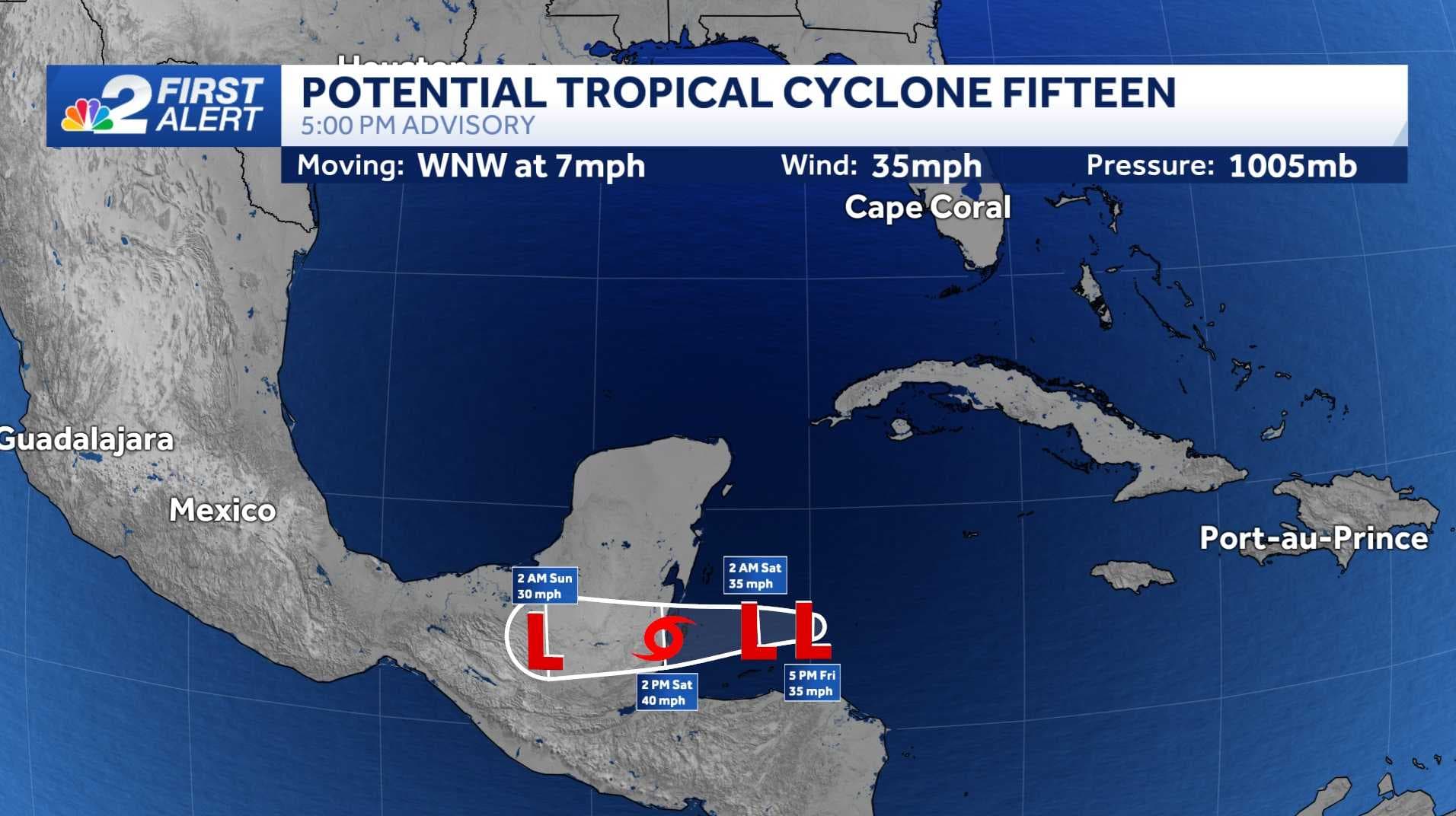 NHC starts issuing advisories on system in Caribbean Sea