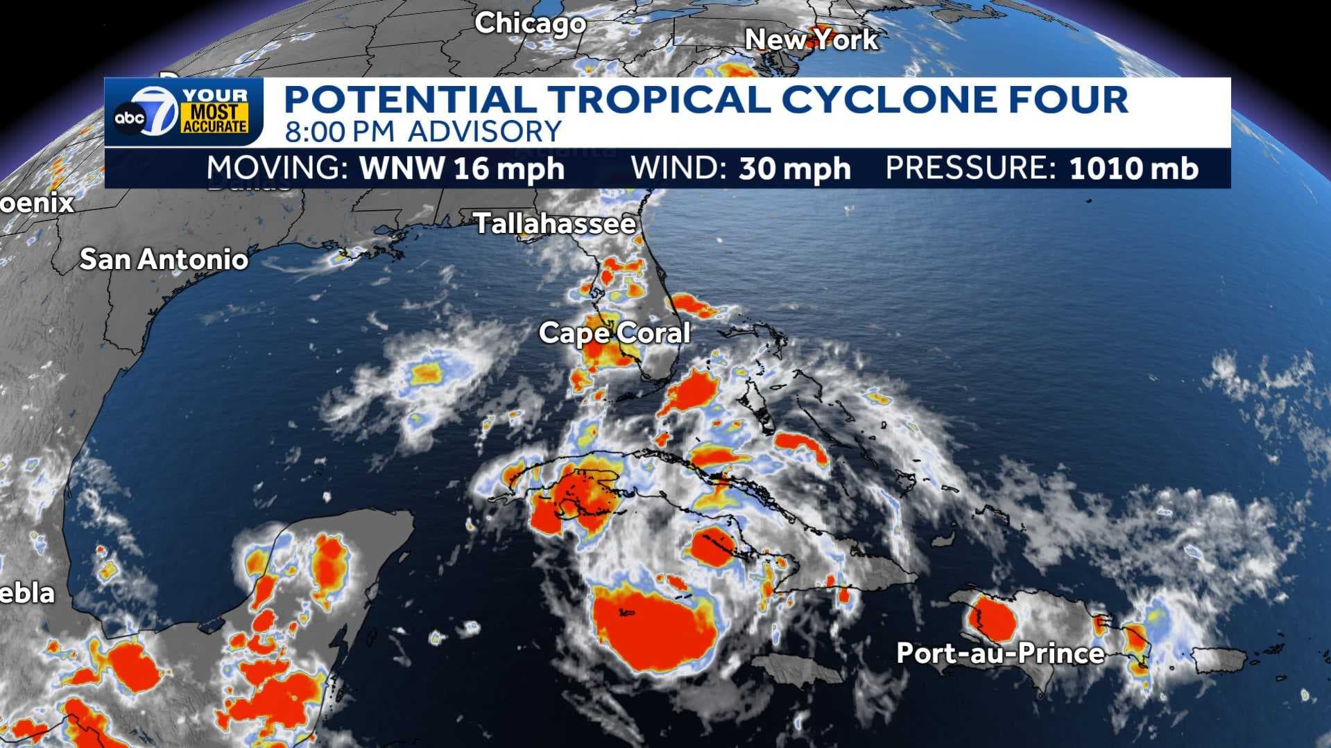 Southwest Florida under Tropical Storm Warning