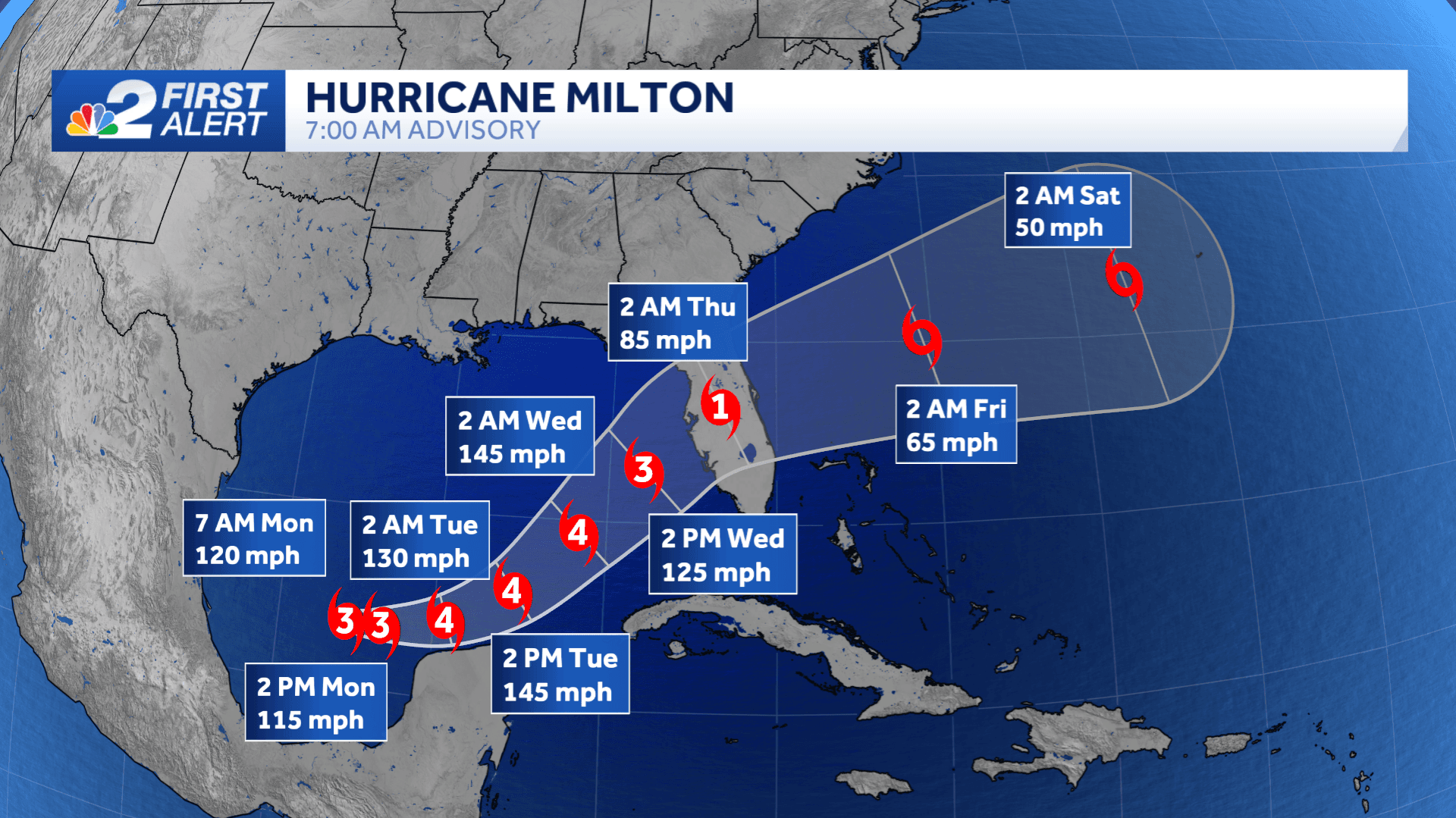 Hurricane Milton becomes a major hurricane