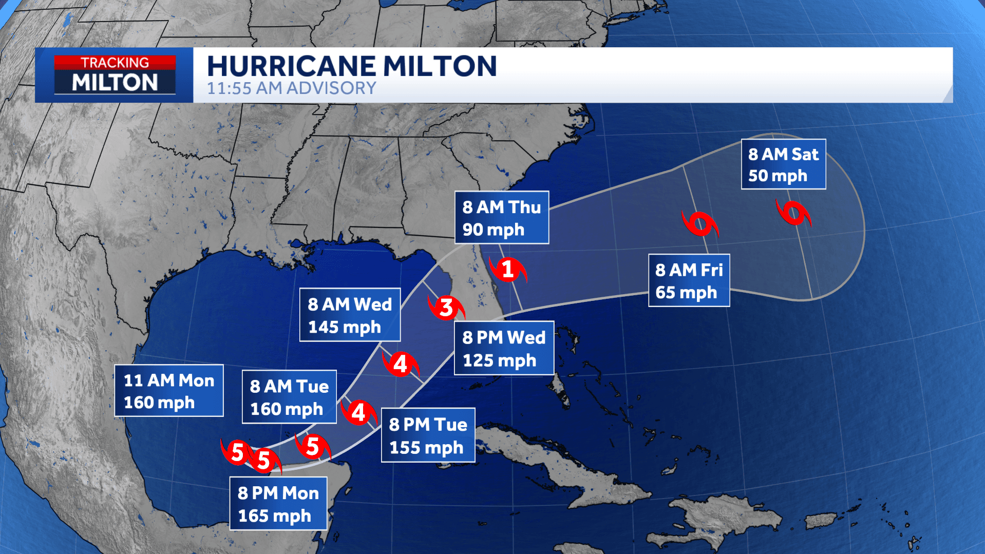 Hurricane Milton now a Category 5 storm, life-threatening surge expected for SWFL