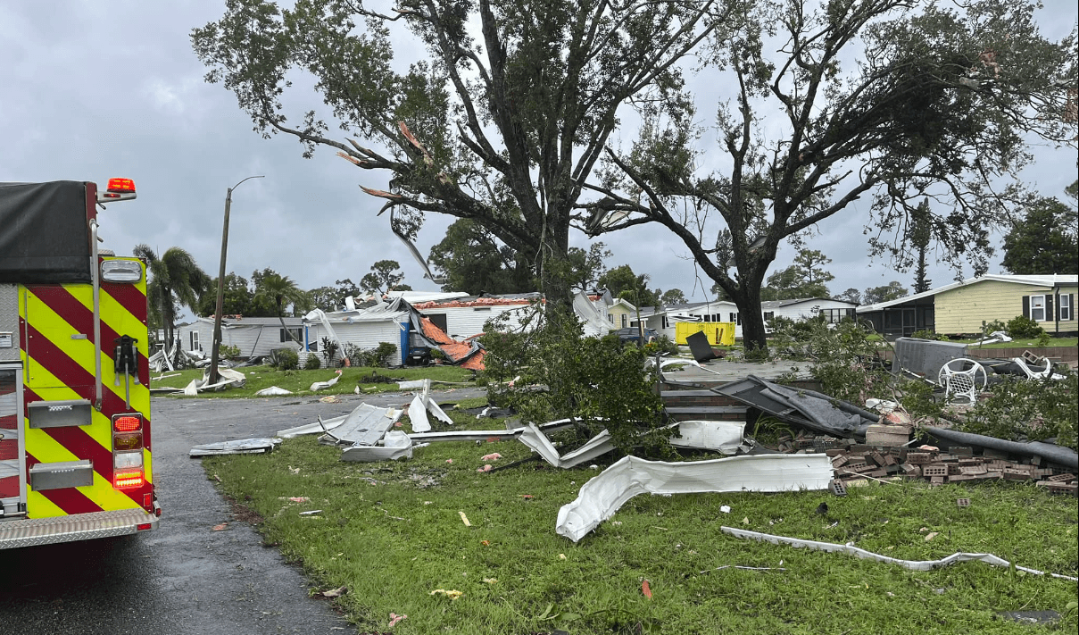 Tornado touches down in North Fort Myers community ahead of Hurricane Milton