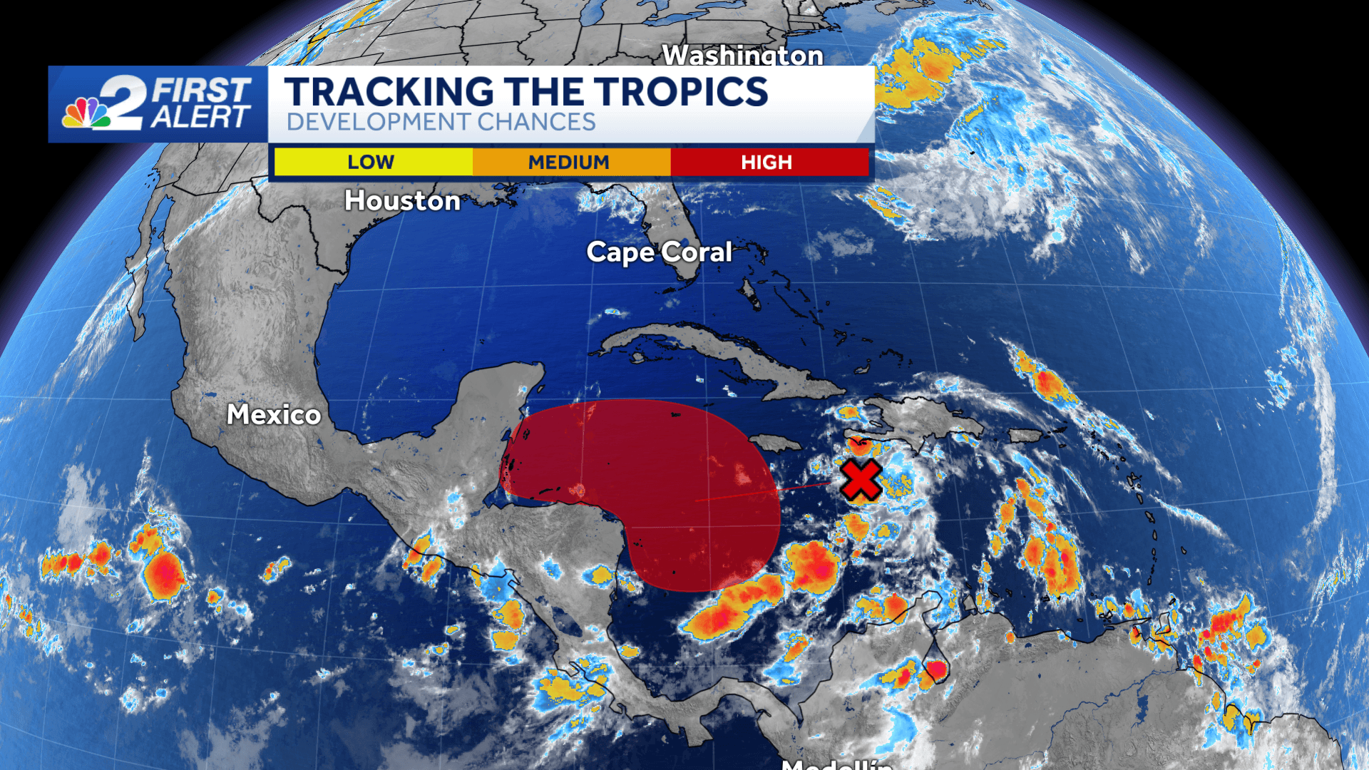 High chance for tropical development in the Caribbean