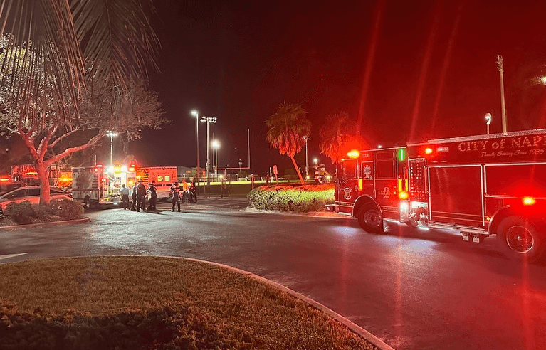 2 pedestrians hit by car in Naples, flown to trauma center