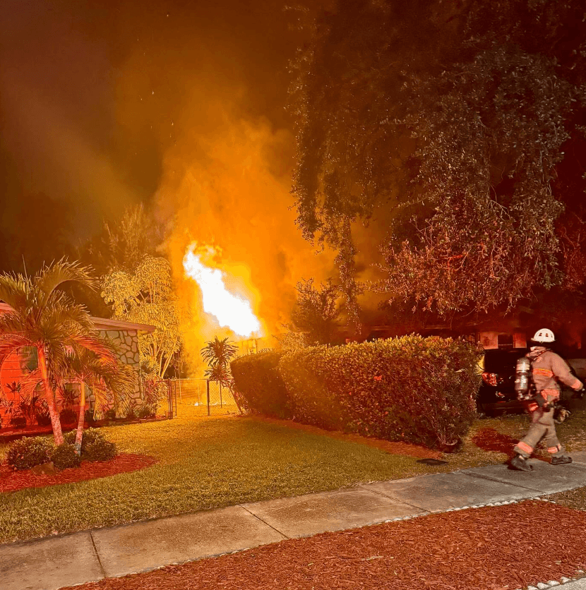 Home destroyed in structure fire along Blake Street in Fort Myers