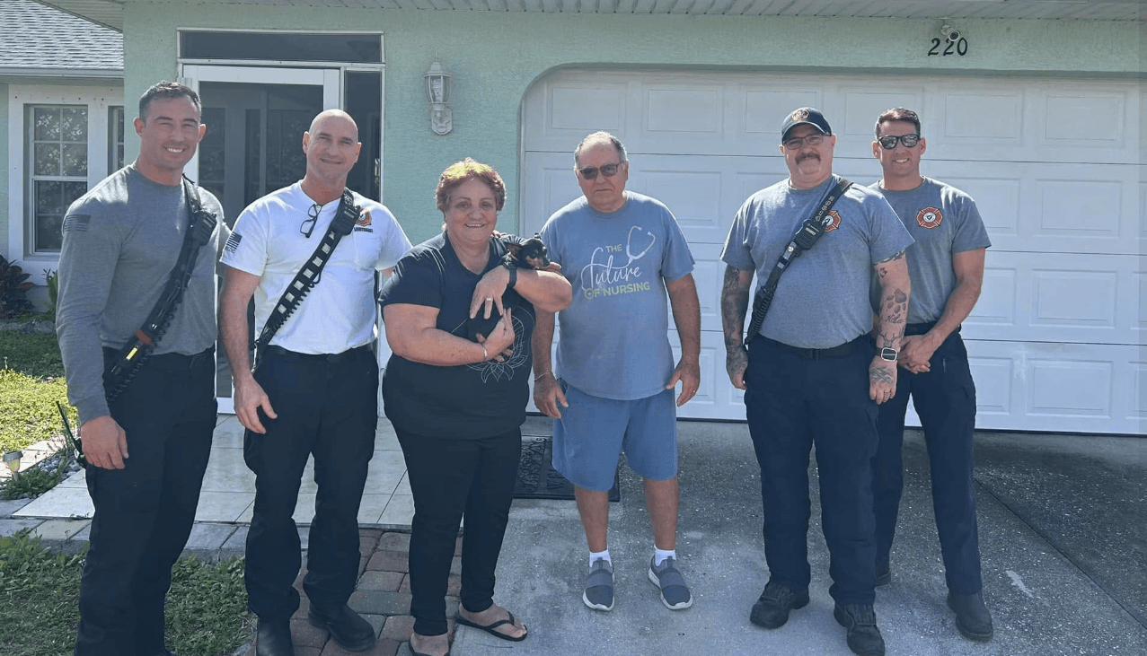 Cape Coral Fire Department rescues ‘Precious’ cargo after 24 hours missing