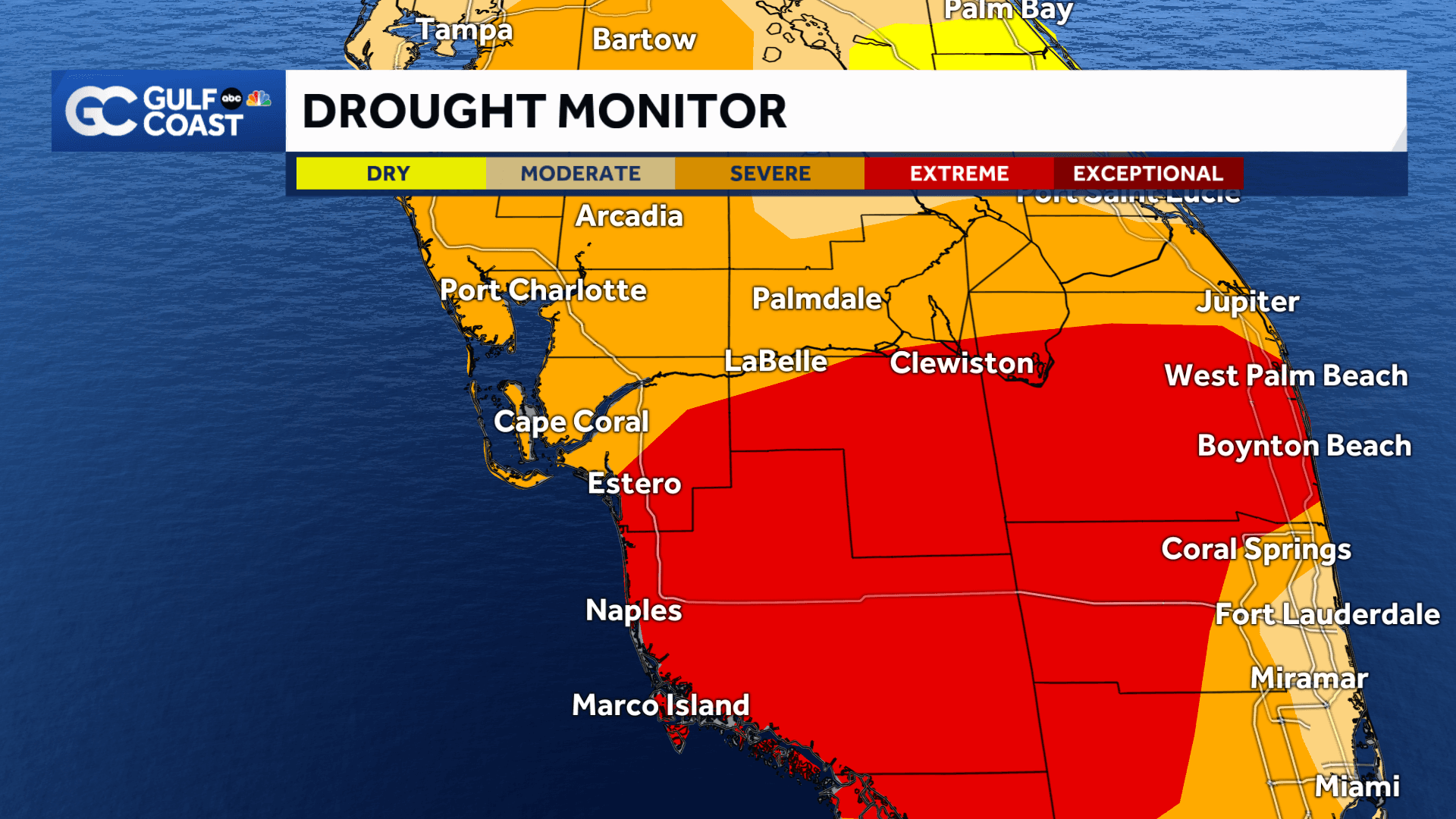 Extreme drought expands across Lee, Collier, and Hendry counties