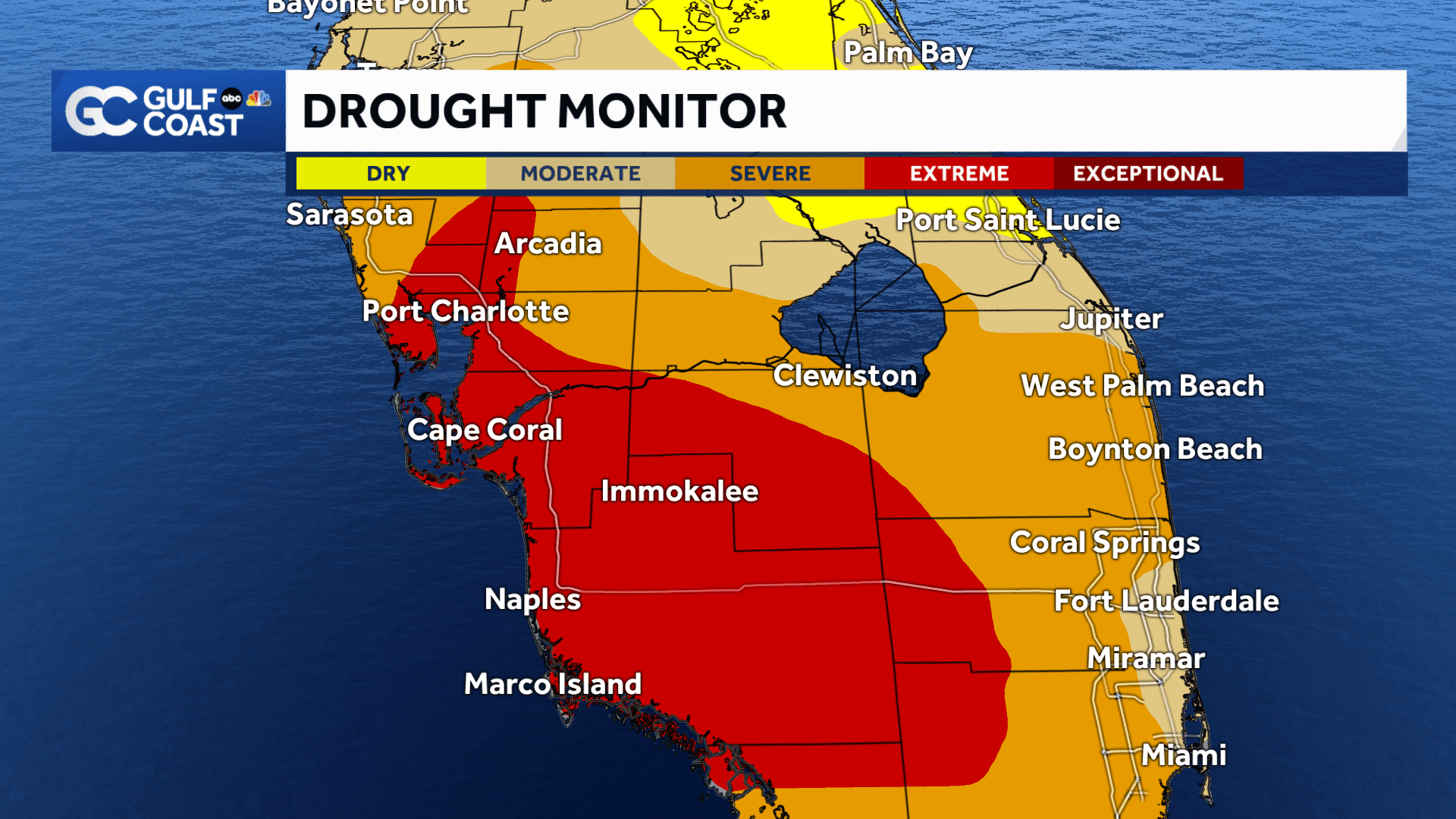 'Extreme' drought shrinks slightly in latest Drought Monitor
