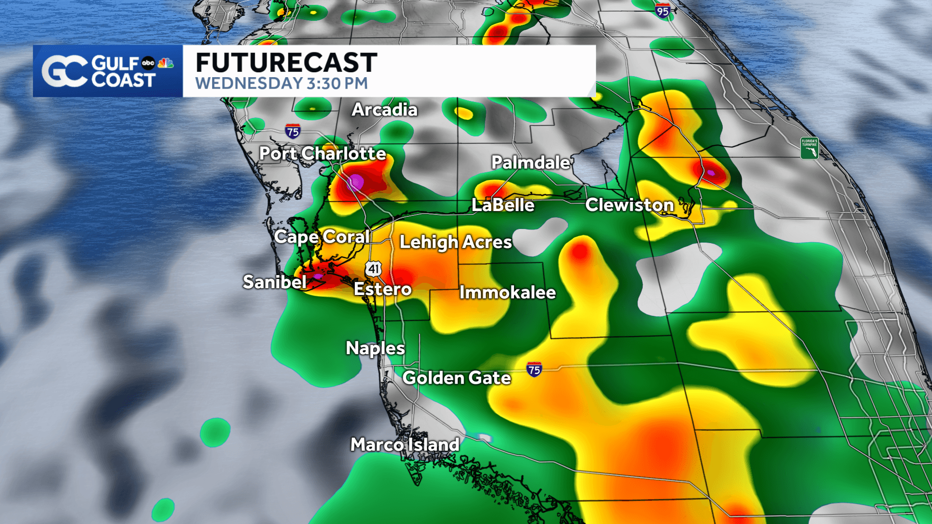 Gulf Coast Weather Impact Day as storms more widespread Wednesday afternoon