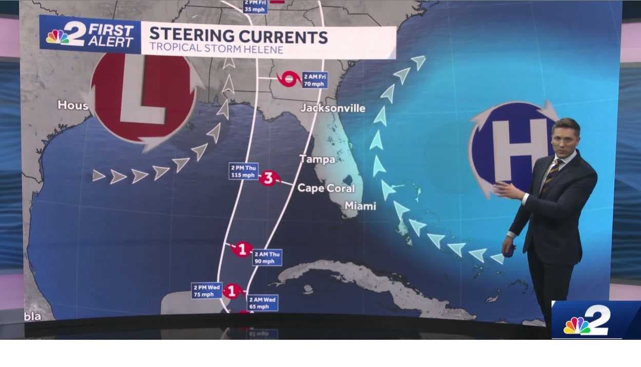Viewer question: Why is Helene expected to move faster than Hurricane Ian?