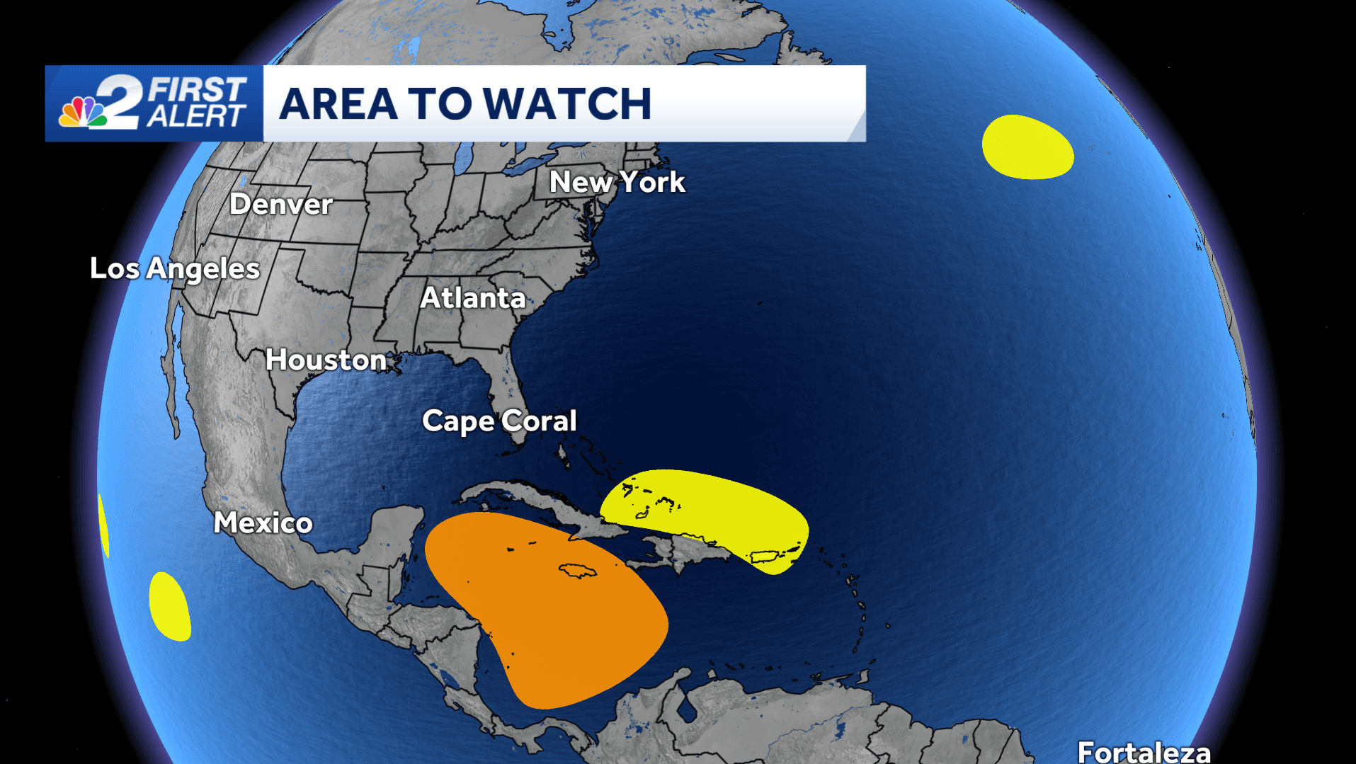 Tracking 3 areas of potential tropical development
