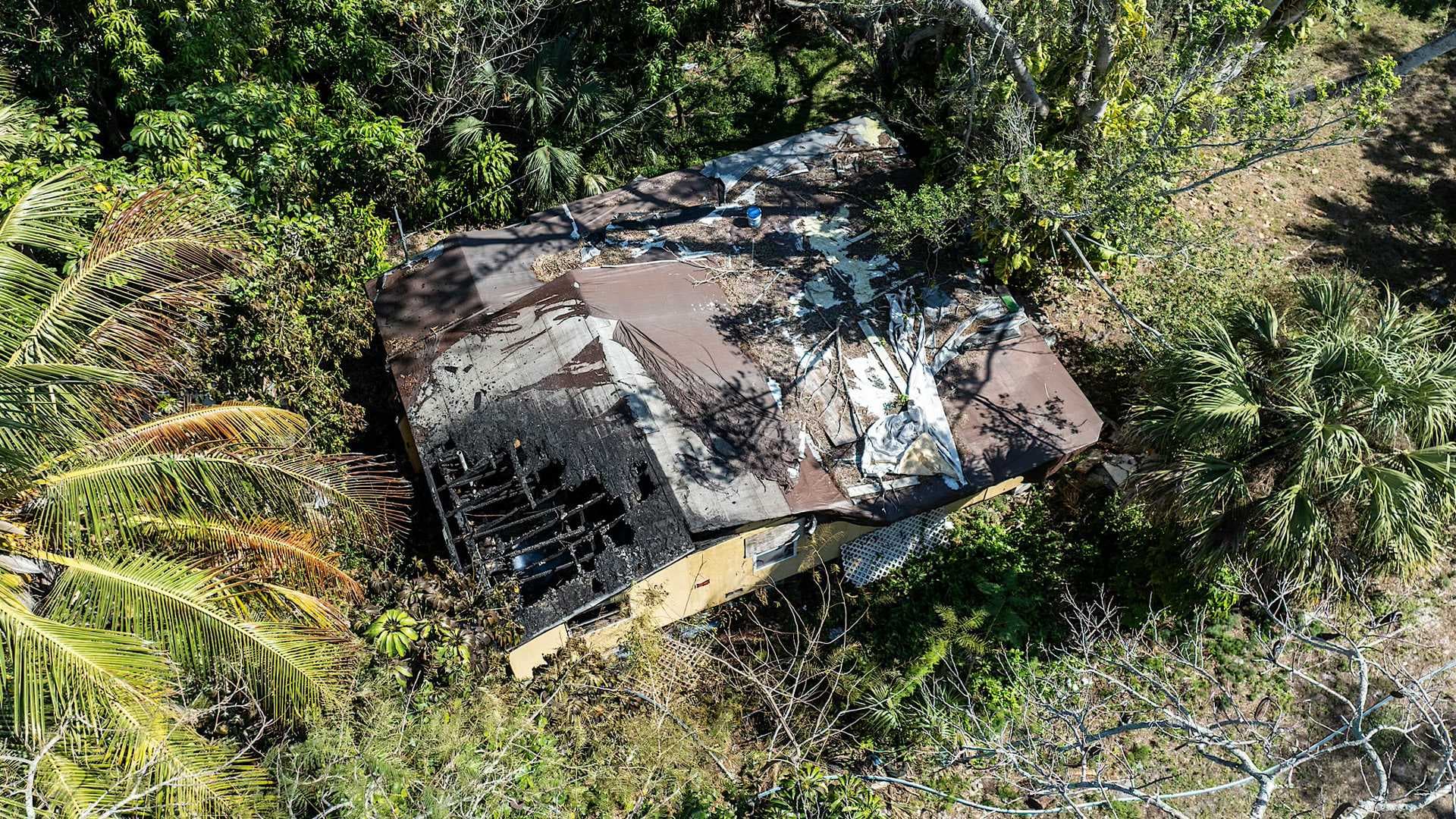 East Naples home destroyed by fire, trespasser rescued