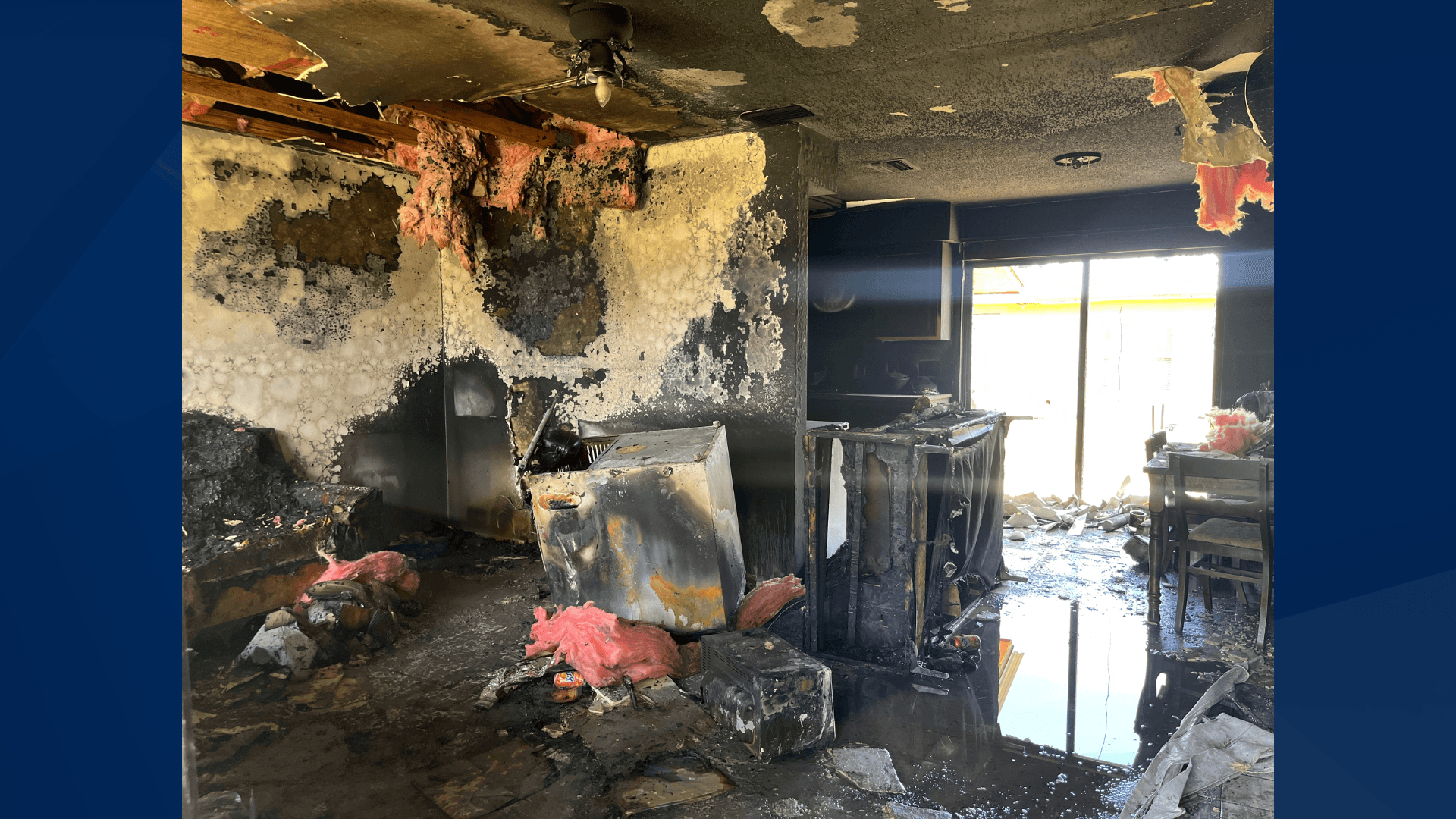 Duplex home catches fire in Pine Manor neighborhood