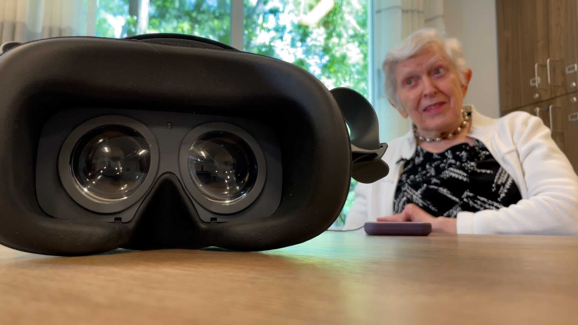 Virtual reality combating social isolation at Naples Senior Assisted Living
