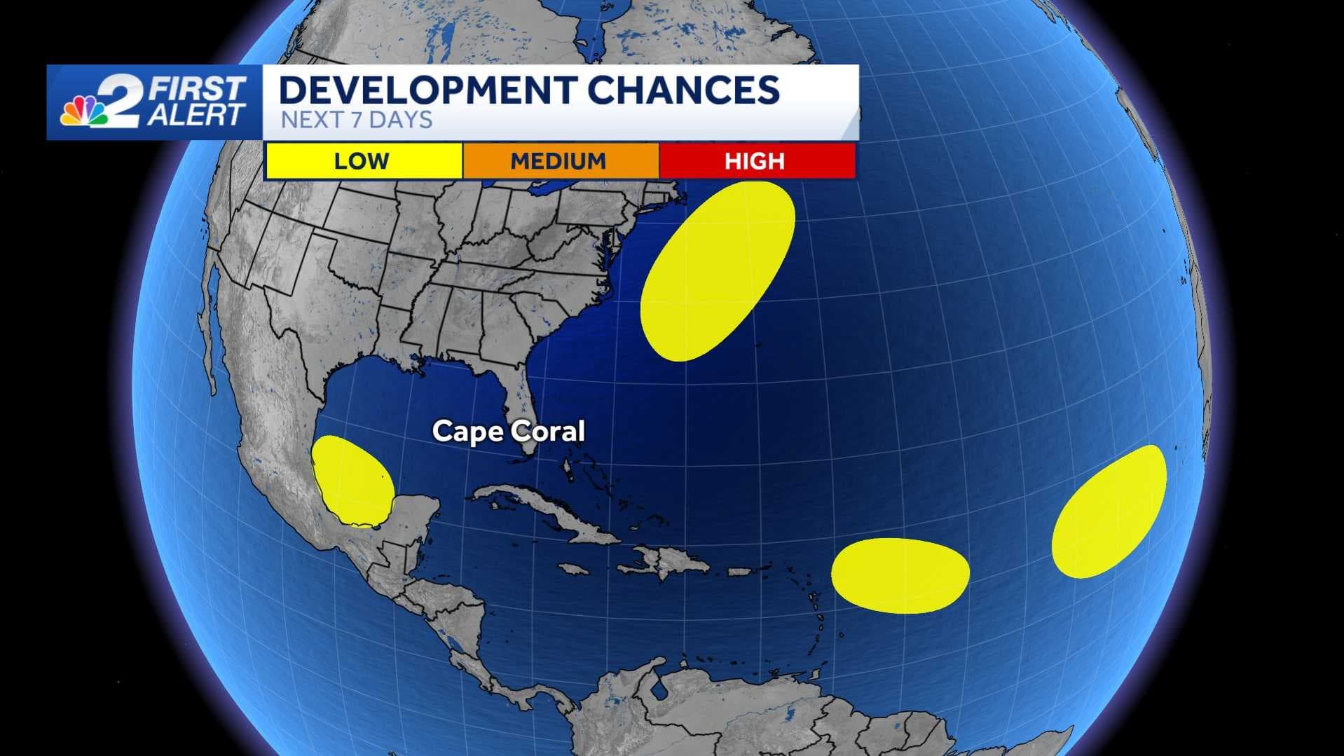 Tracking multiple disturbances in the Atlantic