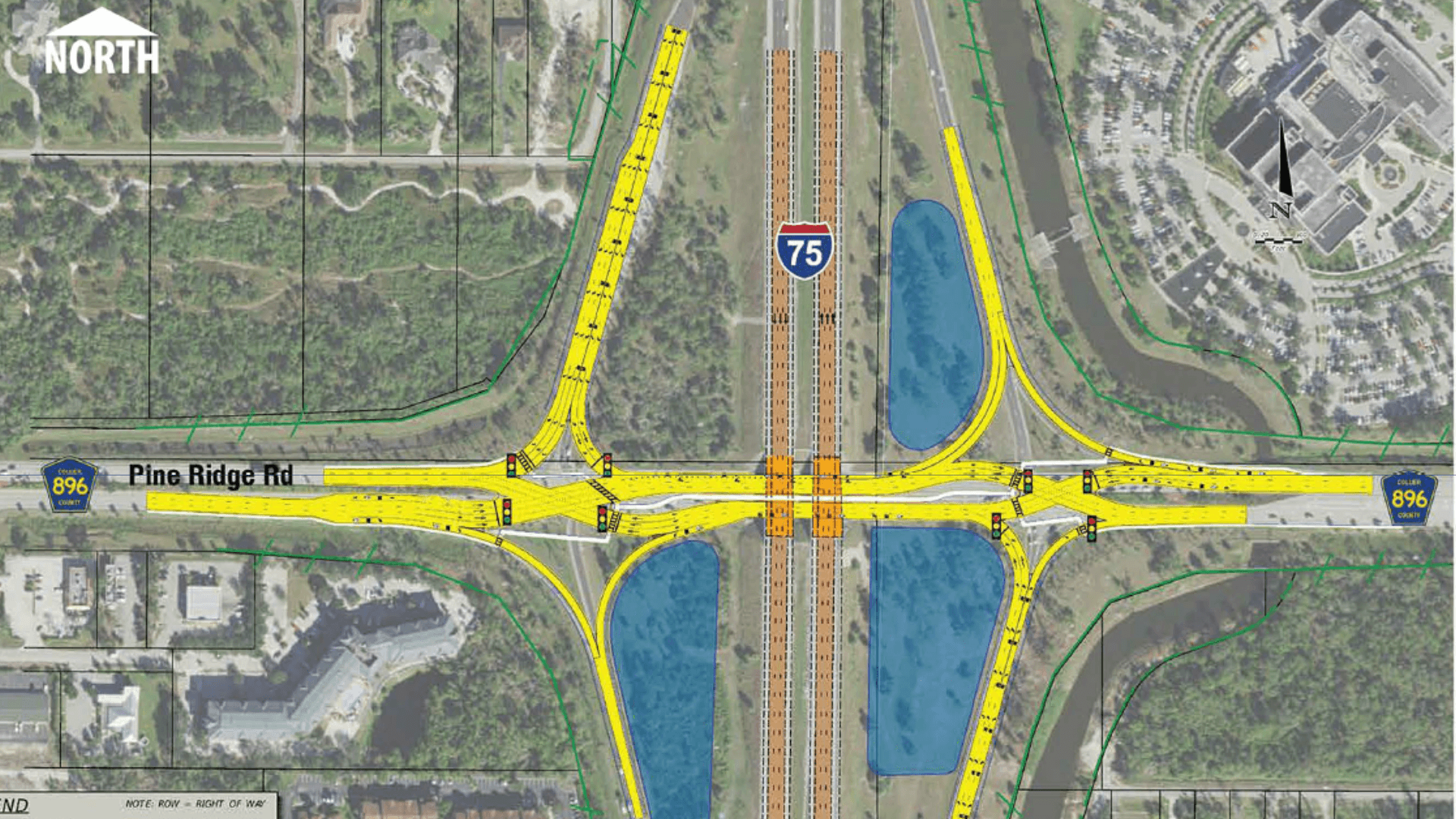 Traffic Alert: Diverging diamond work to close I-75 ramps at Pine Ridge Rd in Collier County